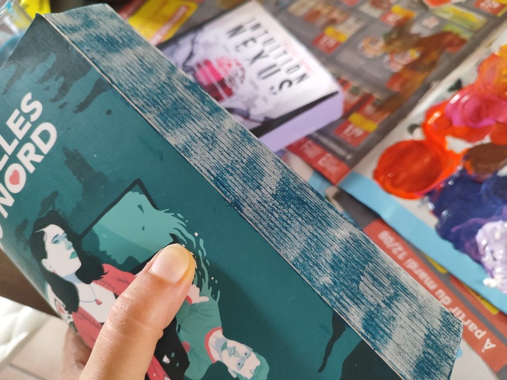 Tuto pour réaliser un joli jaspage, avec le livre Les Filles du Nord de Melody Gornet