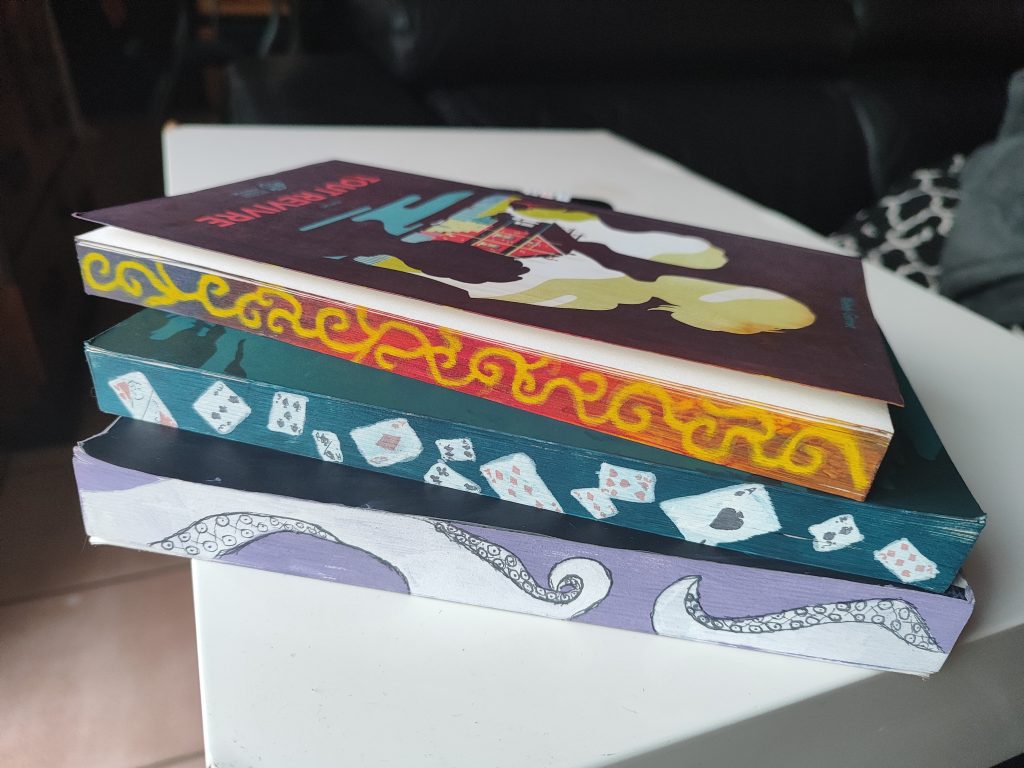 Tuto pour réaliser un joli jaspage, avec les livres de Melody Gornet